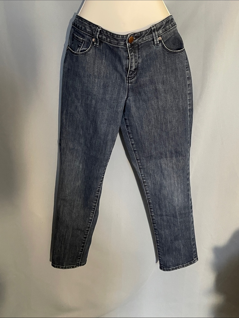 Coldwater Creek Women's Faded Indigo Ankle Jeans
